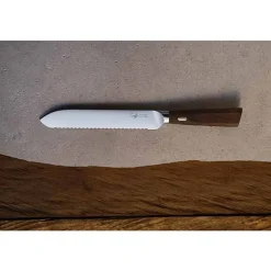 Crafts by Cosy & Trendy Couteaux & Co Broodmes 20cm Walnoten Handvat