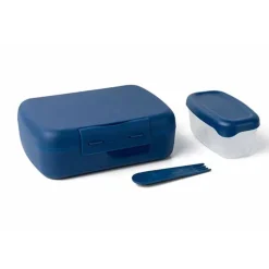 DBP Amuse Brunchbox Navy Met Spork 21x15,6xh7,1cm