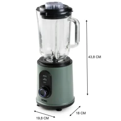 Domo Blend & Balance blender met glazen kan van 1,5 L en beker - 800 W - groen