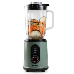 Domo Blend & Balance blender met glazen kan van 1,5 L en beker - 800 W - groen