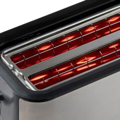 Domo Broodrooster voor 4 toasts incl. ingebouwd broodjesrek