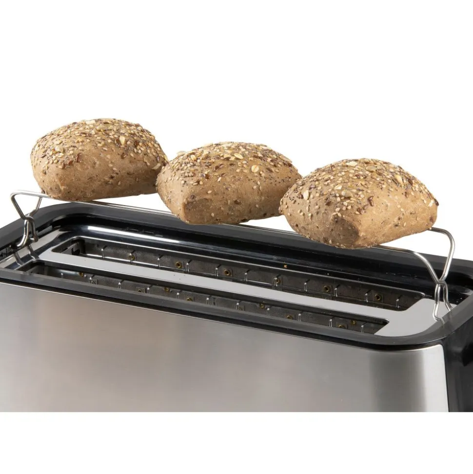 Domo Broodrooster voor 4 toasts incl. ingebouwd broodjesrek