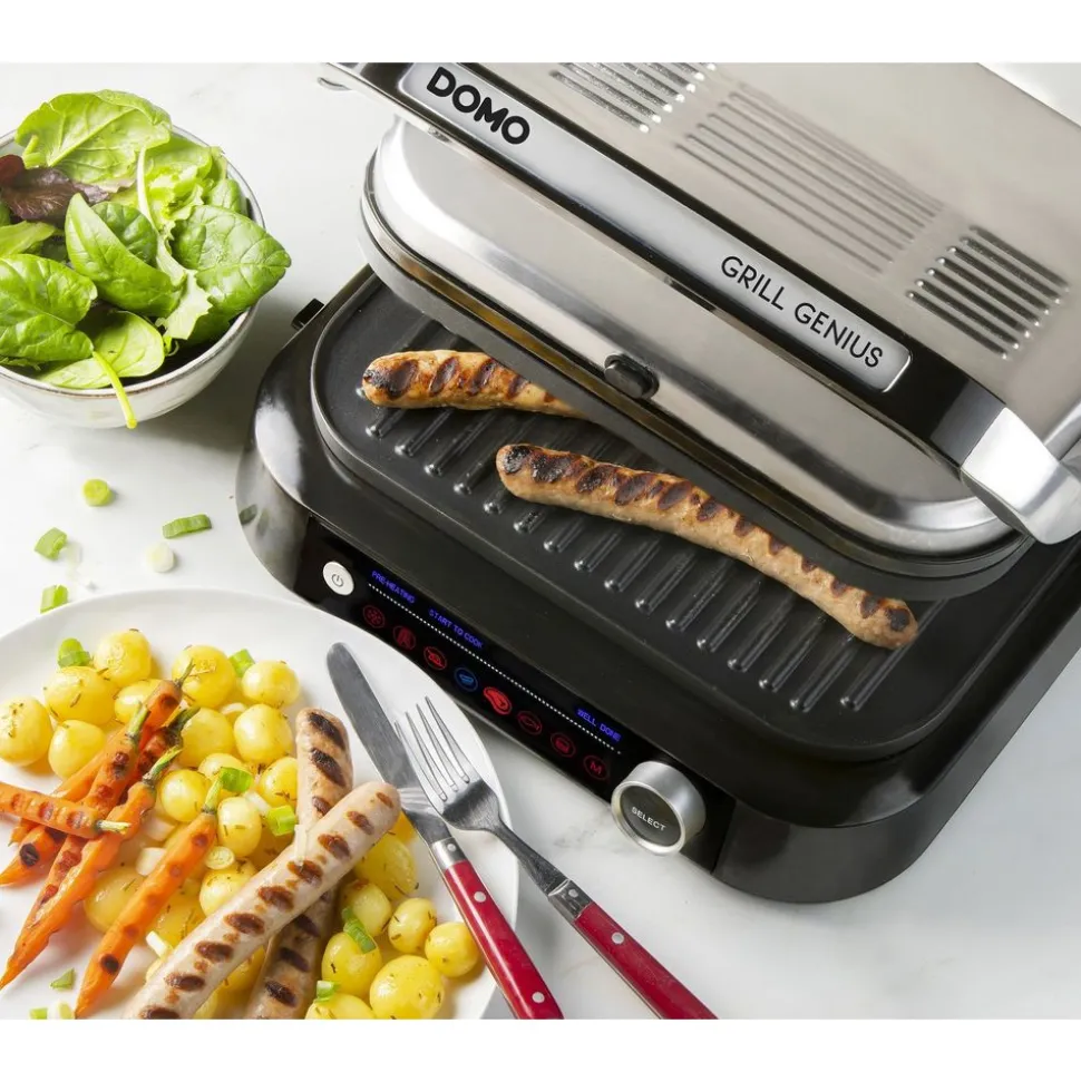 Domo Contactgrill Grill Genius met smart steak modus
