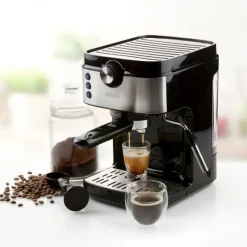 Domo Espresso 19bar zwart/inox DO711K