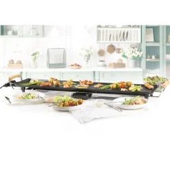 Domo Family & Friends Teppanyaki XXL 90x22cm 1800W houtlook