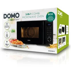 Domo Microgolfoven zwart - combi - 23L