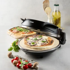 Domo My Express Pizza Pizzaoven zwart - keramische steen