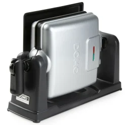 Domo Roterend Wafelijzer rechthoekige wafels 4x7 zilver