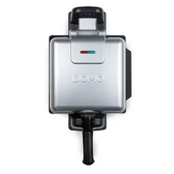 Domo Roterend Wafelijzer rechthoekige wafels 4x7 zilver