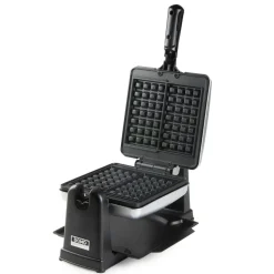 Domo Roterend Wafelijzer rechthoekige wafels 4x7 zilver