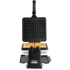 Domo Roterend Wafelijzer rechthoekige wafels 4x7 zilver