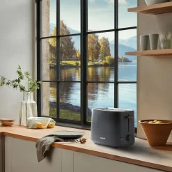 Domo Wood You Broodrooster 2 sneden mat grijs