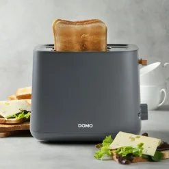 Domo Wood You Broodrooster 2 sneden mat grijs