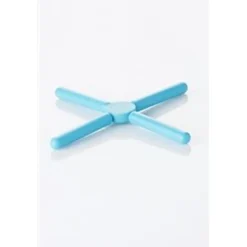 Dotz Opvouwbare siliconen panonderzetter rood, grijs of aquablauw