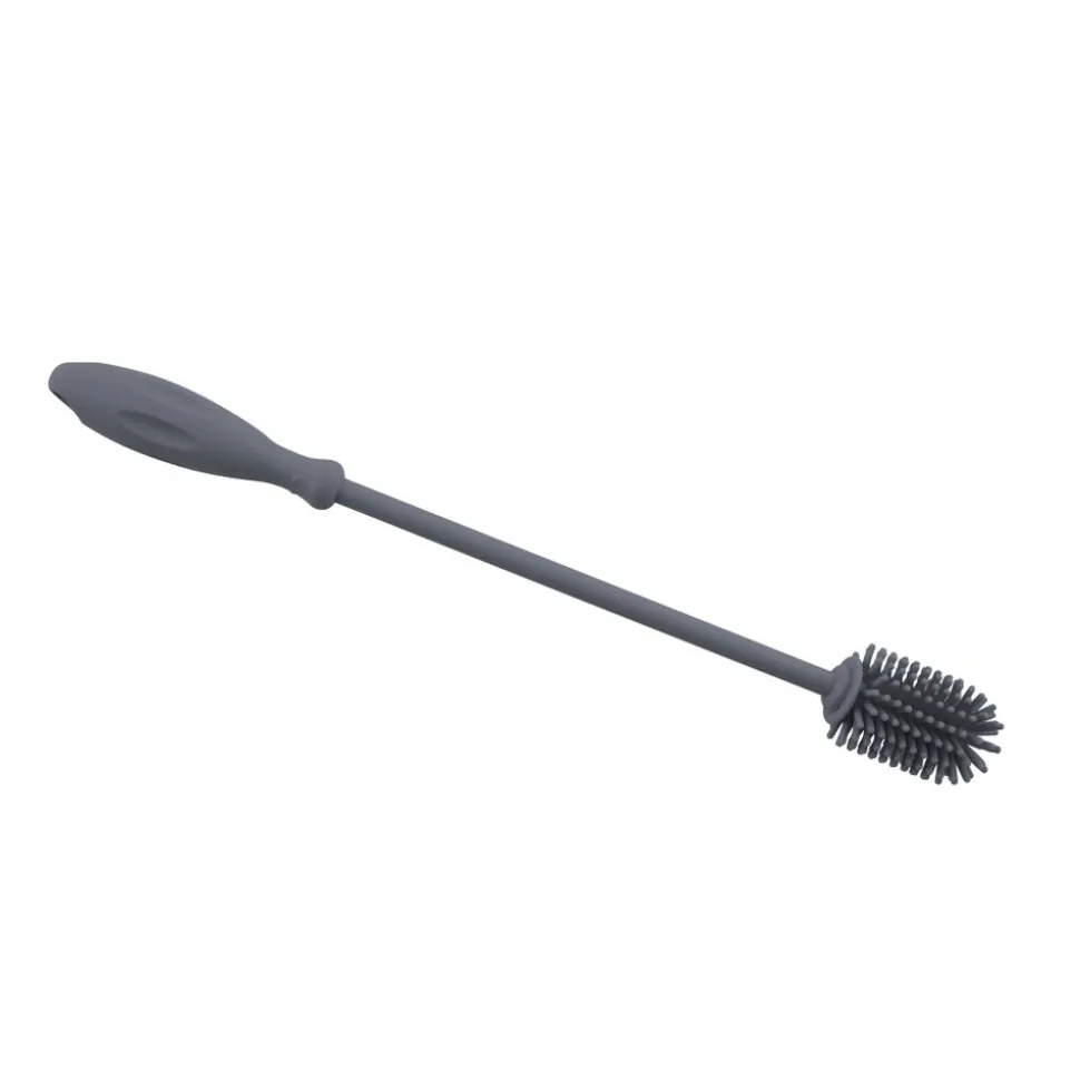 Dotz reinigingsborstel uit silicone voor flessen donkergrijs 31cm