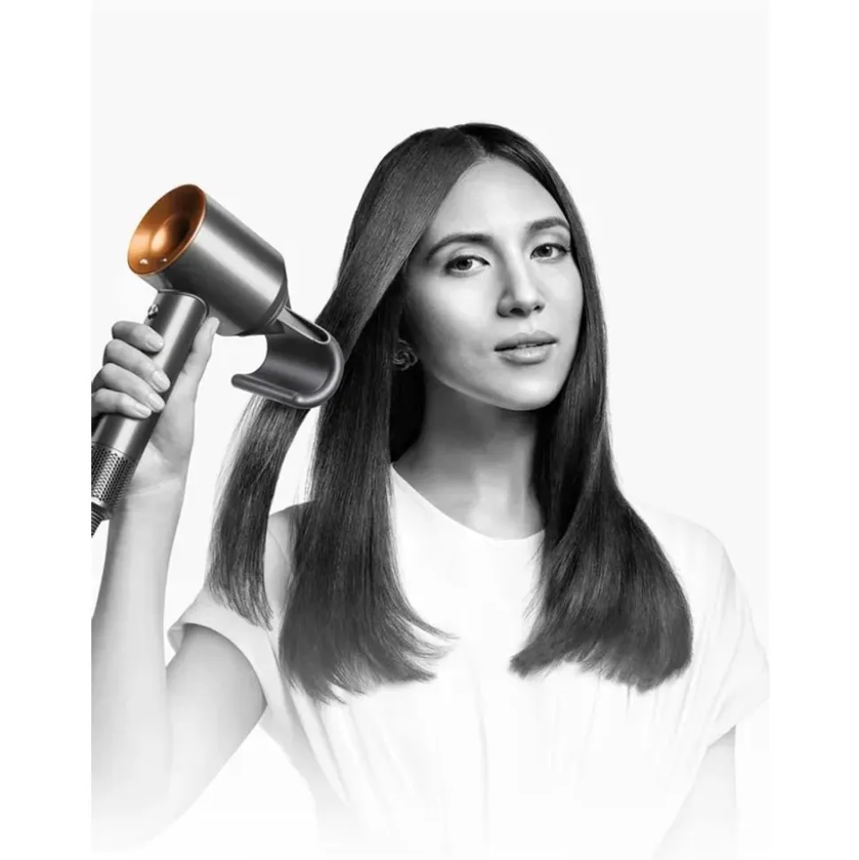 Dyson Supersonic™ föhn Straight+Wavy (Pruisisch blauw en koper)