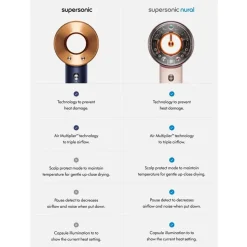 Dyson Supersonic™ föhn Straight+Wavy (Pruisisch blauw en koper)