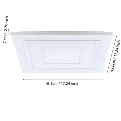 Eglo ALBARCA Plafondarmaturen aluminium, staal wit / Kunststof wit H: 69 mm