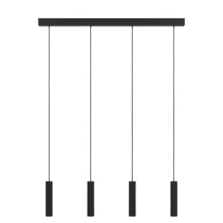 Eglo ALMUDAINA hanglamp staal zwart H: 1100 mm