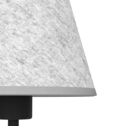 Eglo ALSAGER Tafellampen staal zwart / vilt grijs H: 395 mm | Ø 200 mm