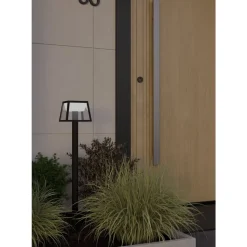 Eglo ALTILIA zonne-energiearmatuur Kunststof zwart / Kunststof wit H: 1060 mm