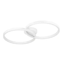 Eglo AMANDOLO Plafondarmaturen aluminium, staal wit / Kunststof wit H: 65 mm