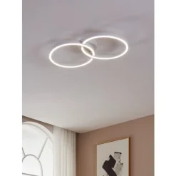 Eglo AMANDOLO Plafondarmaturen aluminium, staal wit / Kunststof wit H: 65 mm