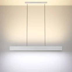 Eglo ANDREAS-Z hanglamp staal grijs / Kunststof wit H: 1100 mm