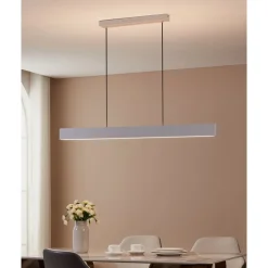 Eglo ANDREAS-Z hanglamp staal grijs / Kunststof wit H: 1100 mm