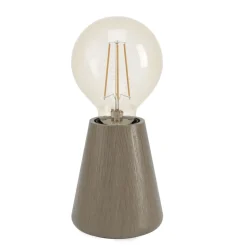 Eglo ASBY Tafellampen Hout donkerbruin H: 100 mm | Ø 85 mm