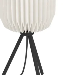 Eglo BELGRAVE Tafellampen staal zwart / papier wit H: 440 mm | Ø 180 mm