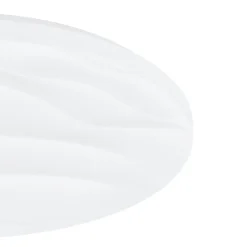 Eglo BENARIBA Wand-/plafondlamp staal wit / Kunststof wit H: 70 mm | Ø 440 mm