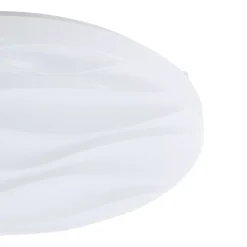 Eglo BENARIBA Wand-/plafondlamp staal wit / Kunststof wit H: 65 mm | Ø 330 mm