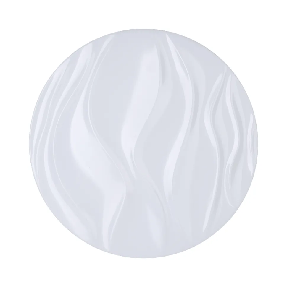 Eglo BENARIBA Wand-/plafondlamp staal wit / Kunststof wit H: 65 mm | Ø 330 mm