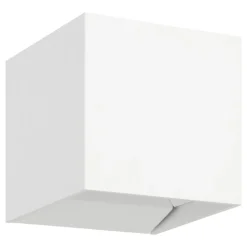 Eglo CALPINO 3 Wandlamp aluminium wit / Glas helder H: 100 mm