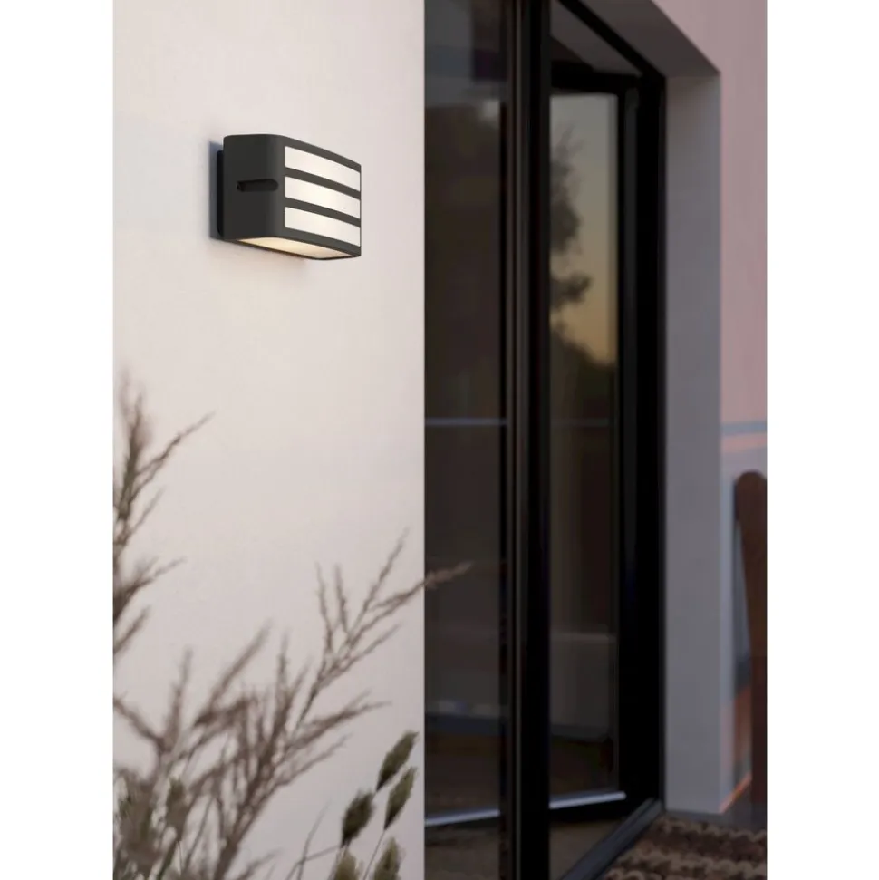 Eglo CAMARDA Wandlamp aluminium antraciet / Kunststof wit H: 110 mm