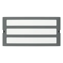 Eglo CAMARDA Wandlamp aluminium antraciet / Kunststof wit H: 110 mm