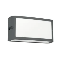 Eglo CAMARDA Wandlamp aluminium antraciet / Kunststof wit H: 110 mm