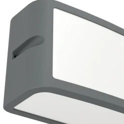 Eglo CAMARDA Wandlamp aluminium antraciet / Kunststof wit H: 110 mm