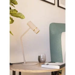 Eglo CAMINIA Tafellampen staal zand, geborsteld messing H: 485 mm