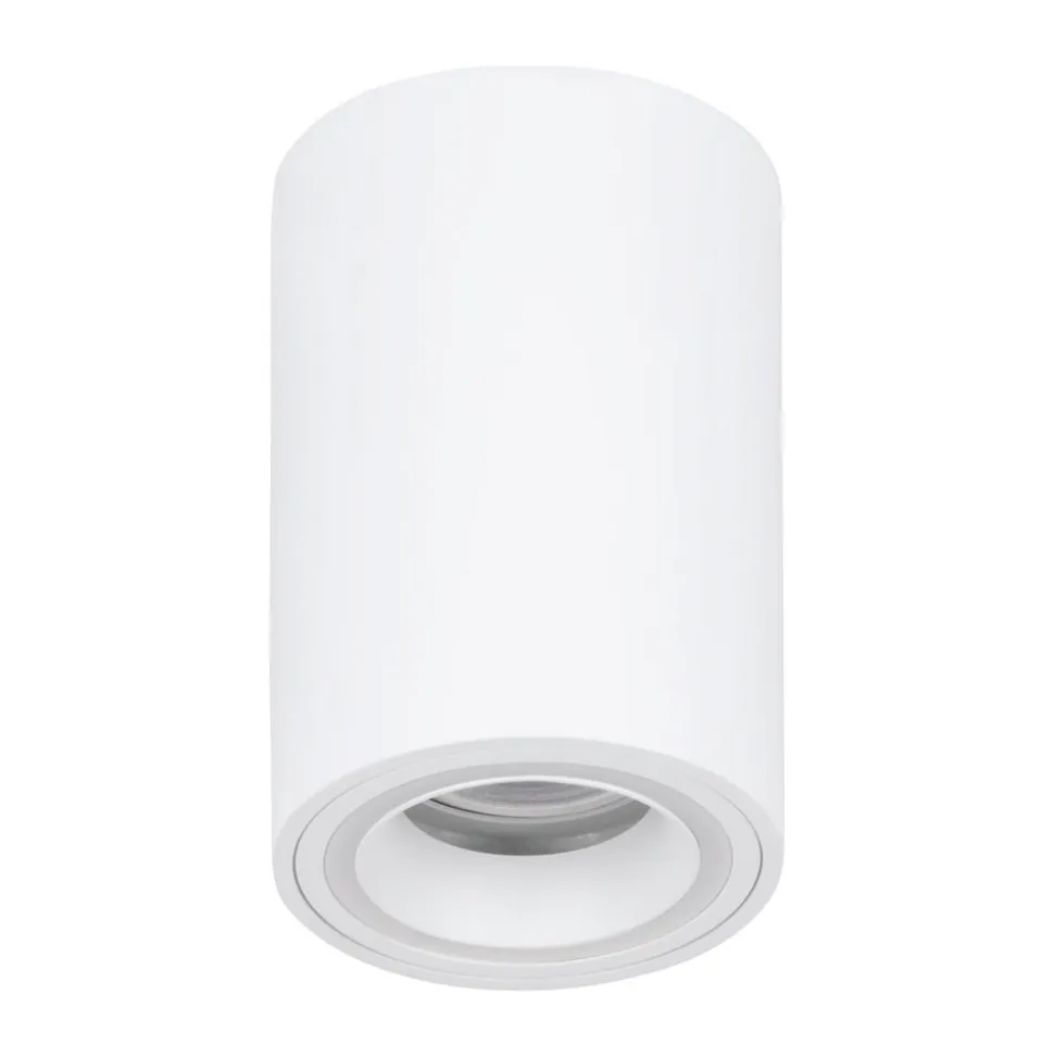 Eglo CAROSSO-Z opbouwarmatuur aluminium wit / Kunststof wit H: 120 mm | Ø 80 mm