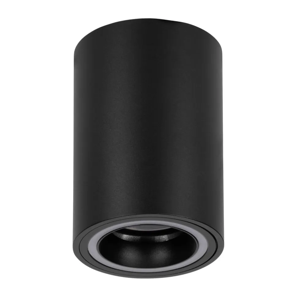 Eglo CAROSSO-Z opbouwarmatuur aluminium zwart / Kunststof wit H: 120 mm | Ø 80 mm