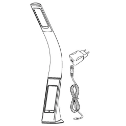 Eglo COGNOLI Tafellampen Kunststof wit H: 510 mm