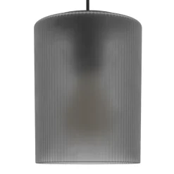 Eglo COLOMERA hanglamp staal zwart / Glas mat grijs H: 1100 mm | Ø 150 mm