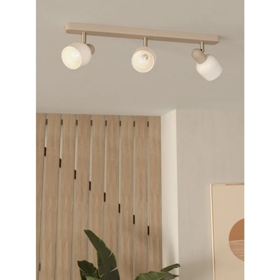 Eglo CORATO spot staal zand, mat nikkel / Glas wit H: 125 mm