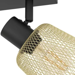 Eglo COSLADA spot staal zwart / staal zwart, geelkoper H: 170 mm