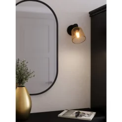 Eglo COSLADA spot staal zwart / staal zwart, geelkoper H: 200 mm