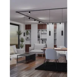 Eglo EASYT SPOT TUBE spot Kunststof zwart H: 140 mm | Ø 55 mm