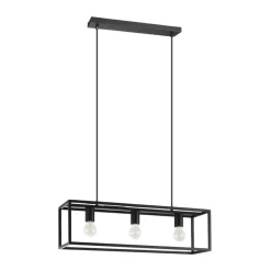 Eglo ELDRICK hanglamp staal zwart H: 1000 mm