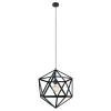 Eglo EMBLETON hanglamp staal zwart H: 1500 mm | Ø 460 mm